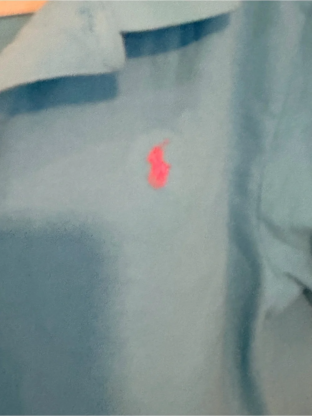 Polo Ralph Lauren Boys XL 18-20 Aqua Blue Mesh Polo Shirt Pink Pony Logo